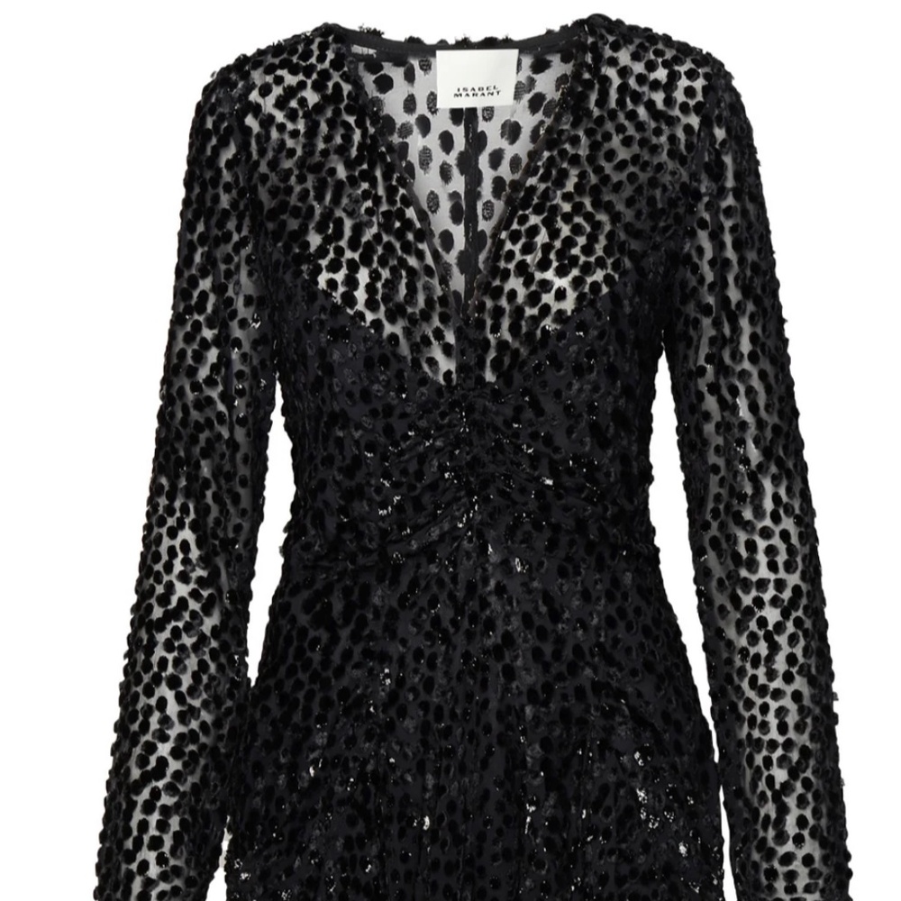 Isabel Marant Collection - Black Sequin Embellished Dress Size 36